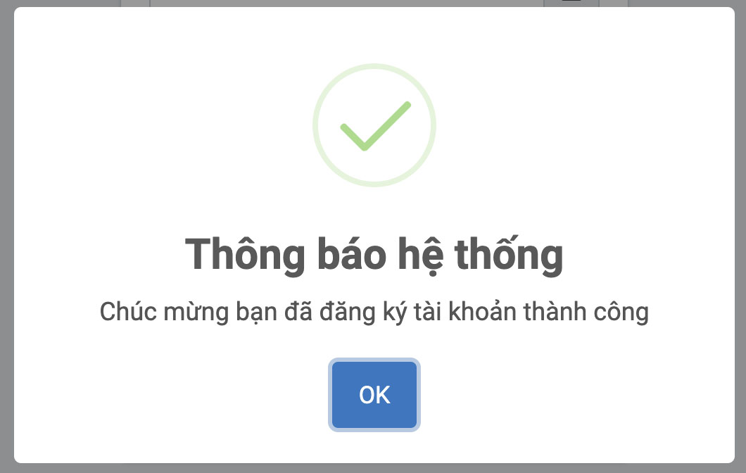 Đăng ký thành công