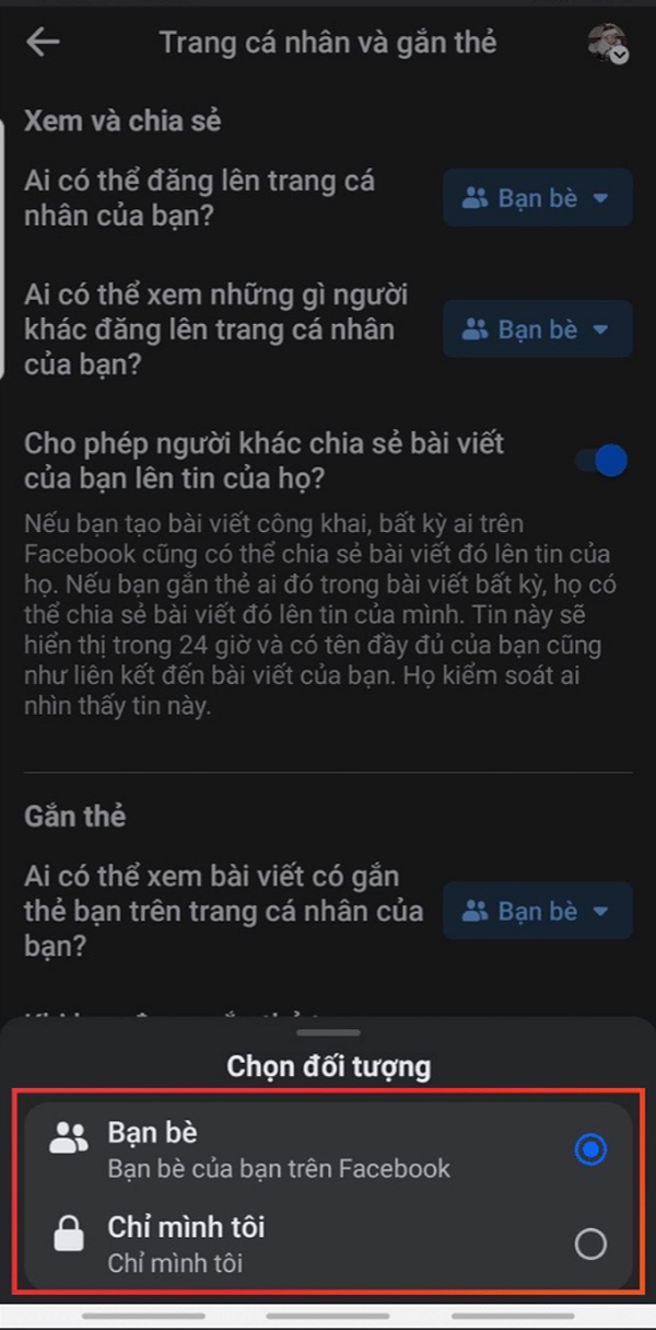 Ai có thể đăng lên trang cá nhân?
