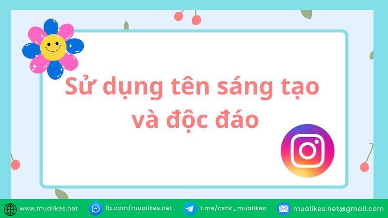 Cách đặt tên Instagram kết hợp tiếng Anh