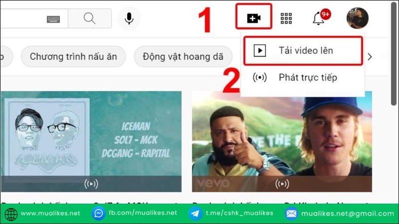 Đăng tải video lên YouTube