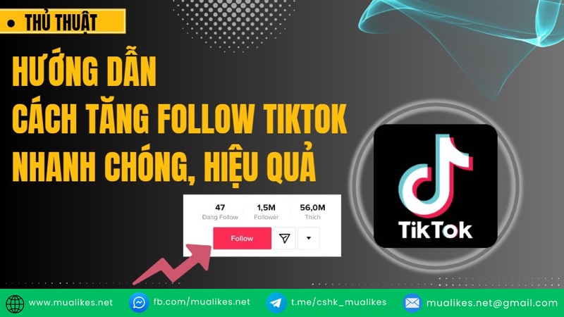 Cách tăng follow TikTok tự nhiên hiệu quả