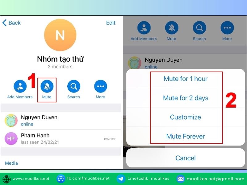 Tùy chỉnh thông báo trên Telegram