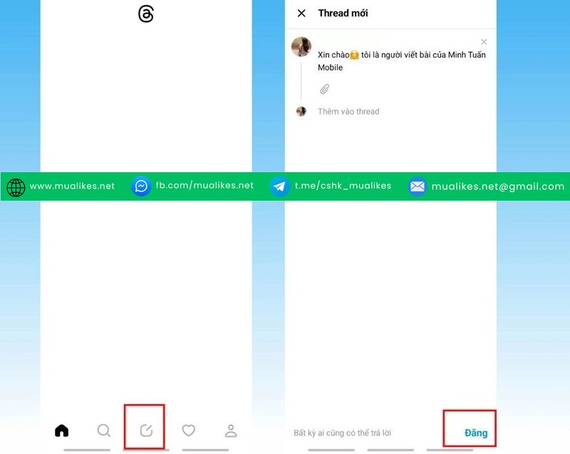 Đăng bài viết mới trên Threads dễ dàng