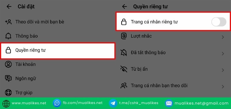 Quản lý Quyền Riêng Tư 