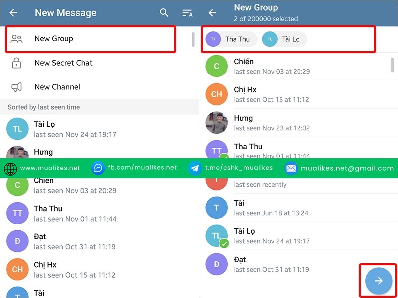 Cách tạo nhóm Telegram