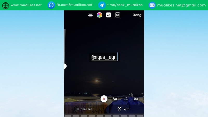 Tag bạn bè trên Instagram Stories