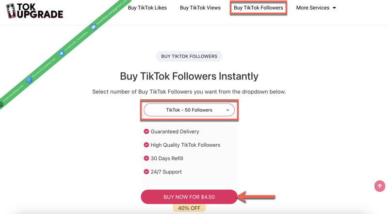 Buff follow Tiktok