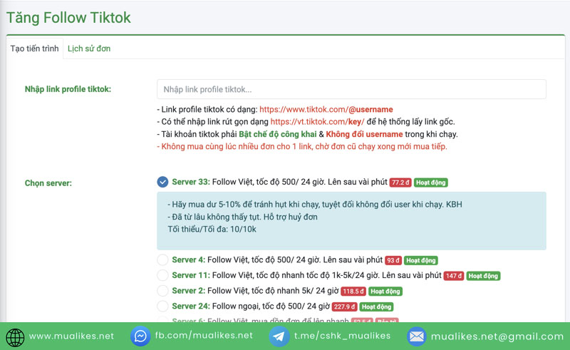 So sánh dịch vụ buff follow Tiktok giữa TokUpgrade vs MuaLikes.Net