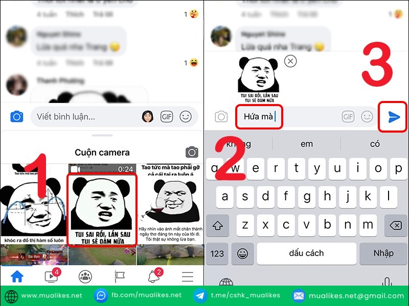 Cách bình luận bằng ảnh trên Facebook