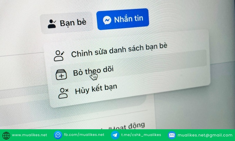 Bỏ theo dõi bạn bè  làm giảm sự phiền toái mà không cần hủy bạn bè