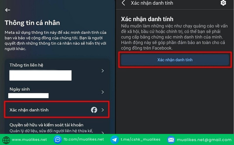 Bạn cần xác minh danh tính để mở khóa FB