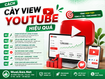 Hướng Dẫn Cách Cày View YouTube Hiệu Quả, Từng Bước Để Tăng View Cho Video