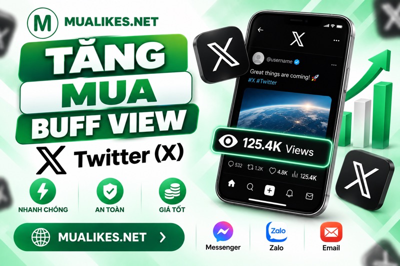 Tăng, Mua, Buff View Twitter (X) Giá Rẻ