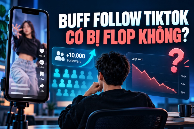 Buff follow TikTok có bị flop không? Làm gì đúng nhất